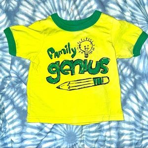 9-12 mo Family Genius T-Shirt